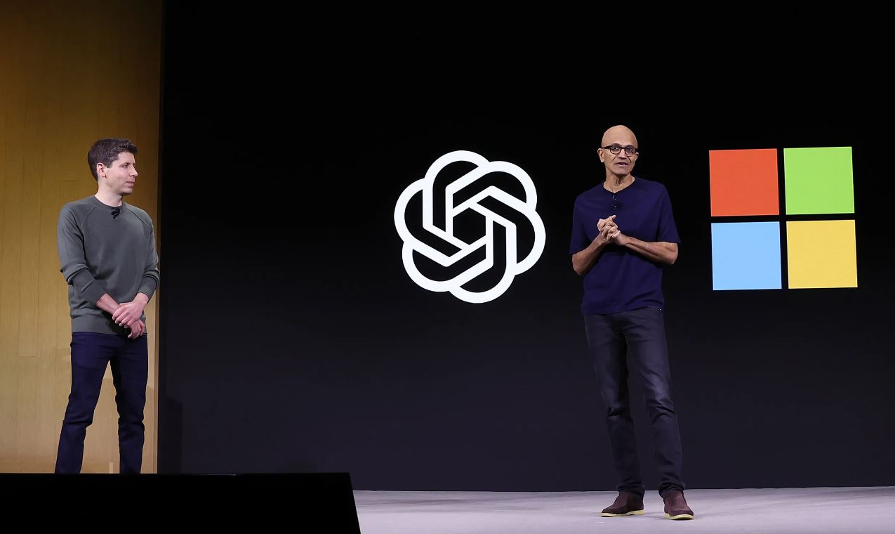 CEO OpenAI Сем Альтман та CEO Microsoft Сатья Наделла