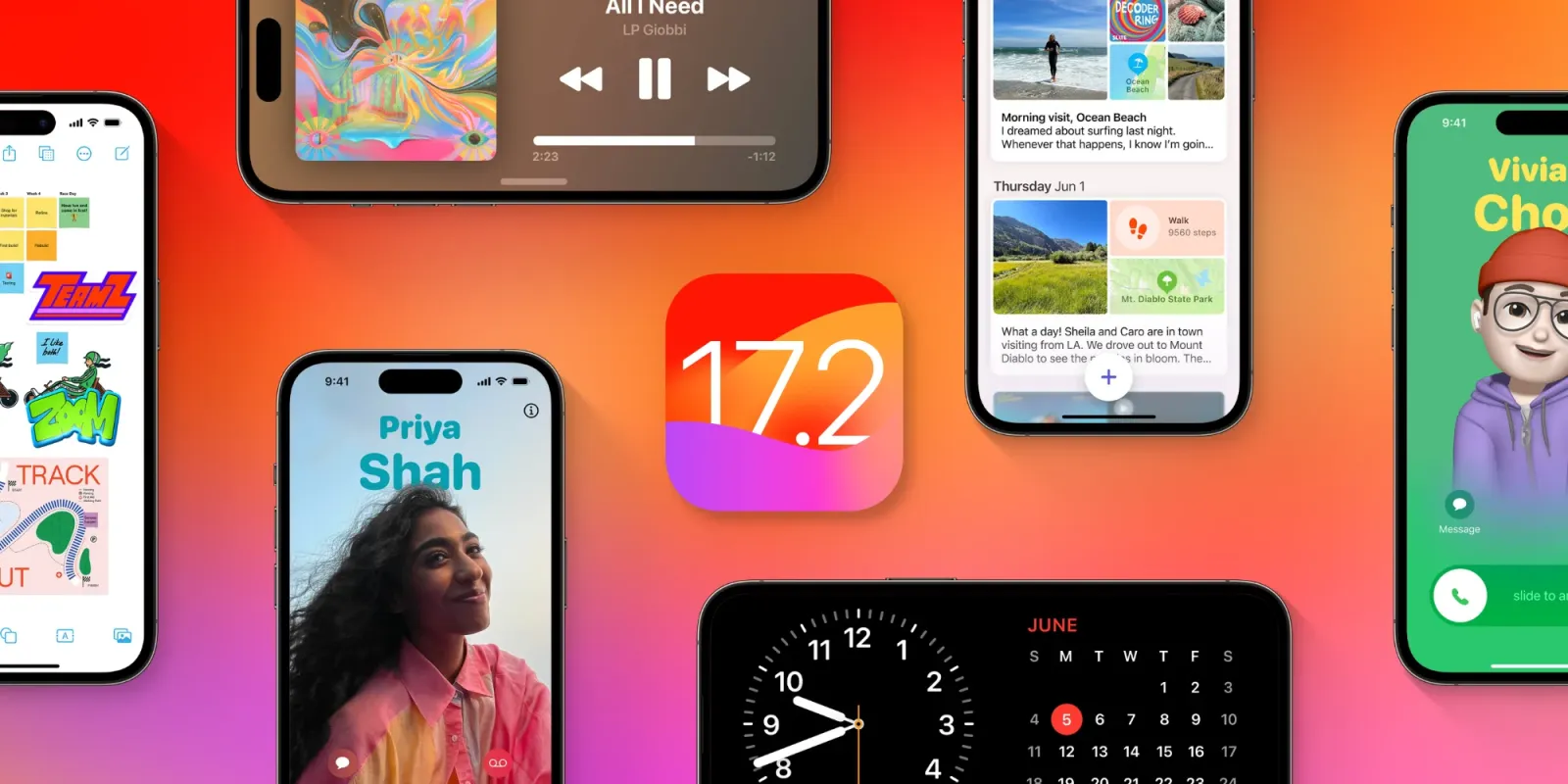 Apple представила iOS 17.2 із застосунком Щоденник та VR-відео