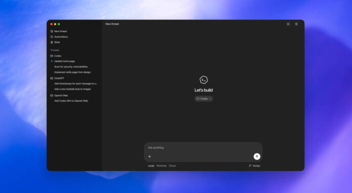 OpenAI випустила додаток Codex для macOS