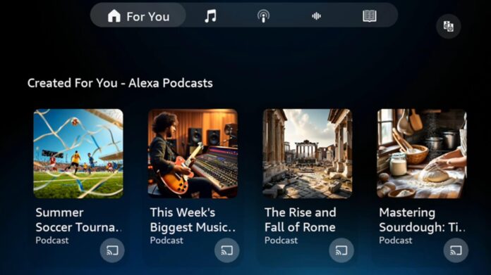 Amazon додає до Alexa+ генерацію подкастів на основі ШІ